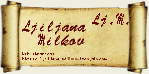 Ljiljana Milkov vizit kartica